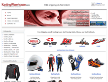Tablet Screenshot of kartingwarehouse.com